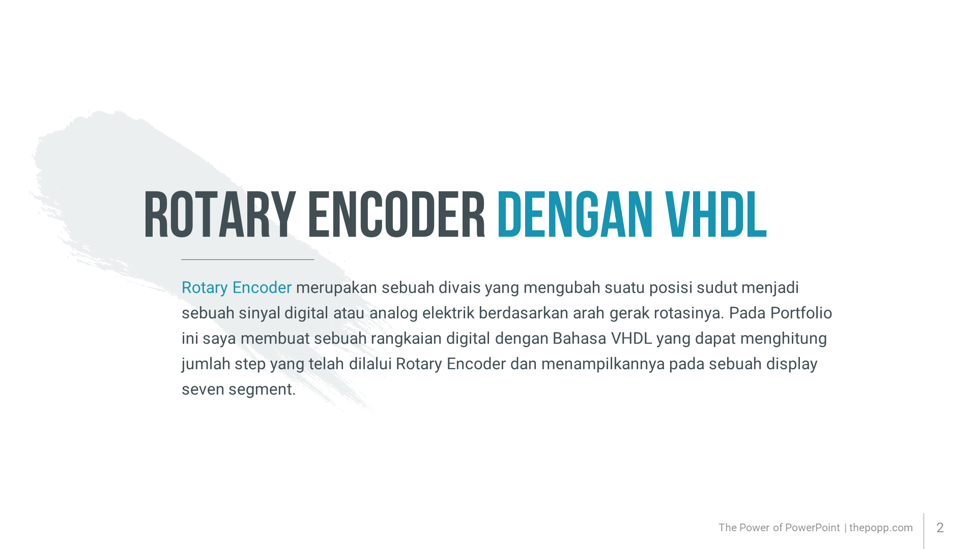 First slide