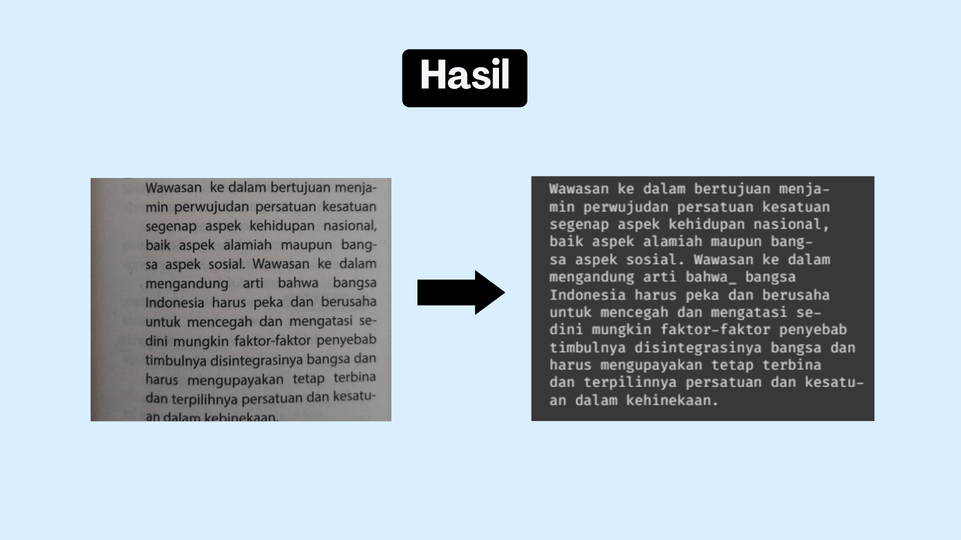 First slide