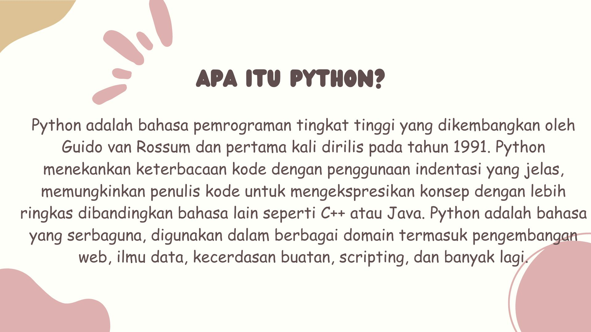 First slide