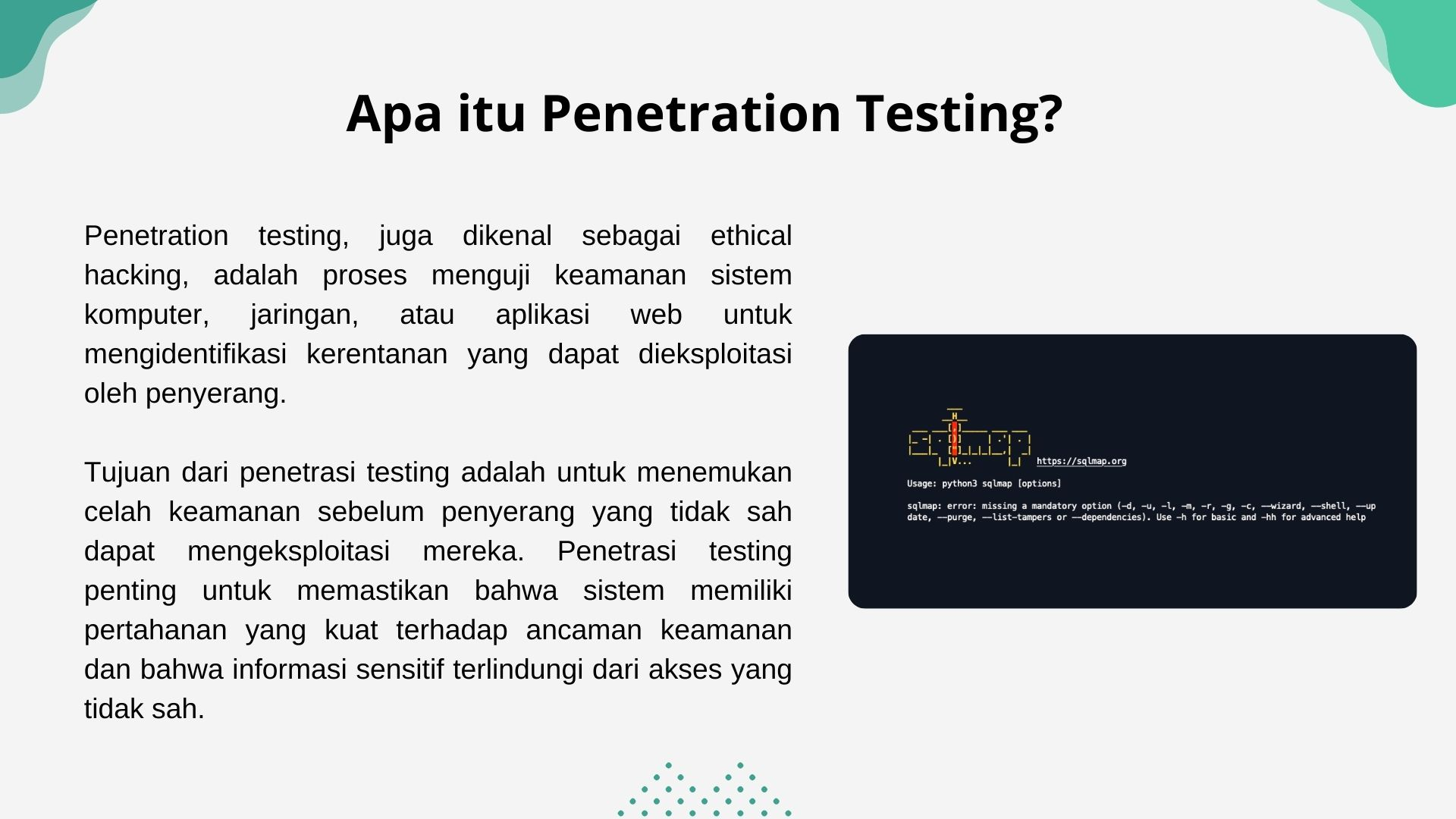First slide