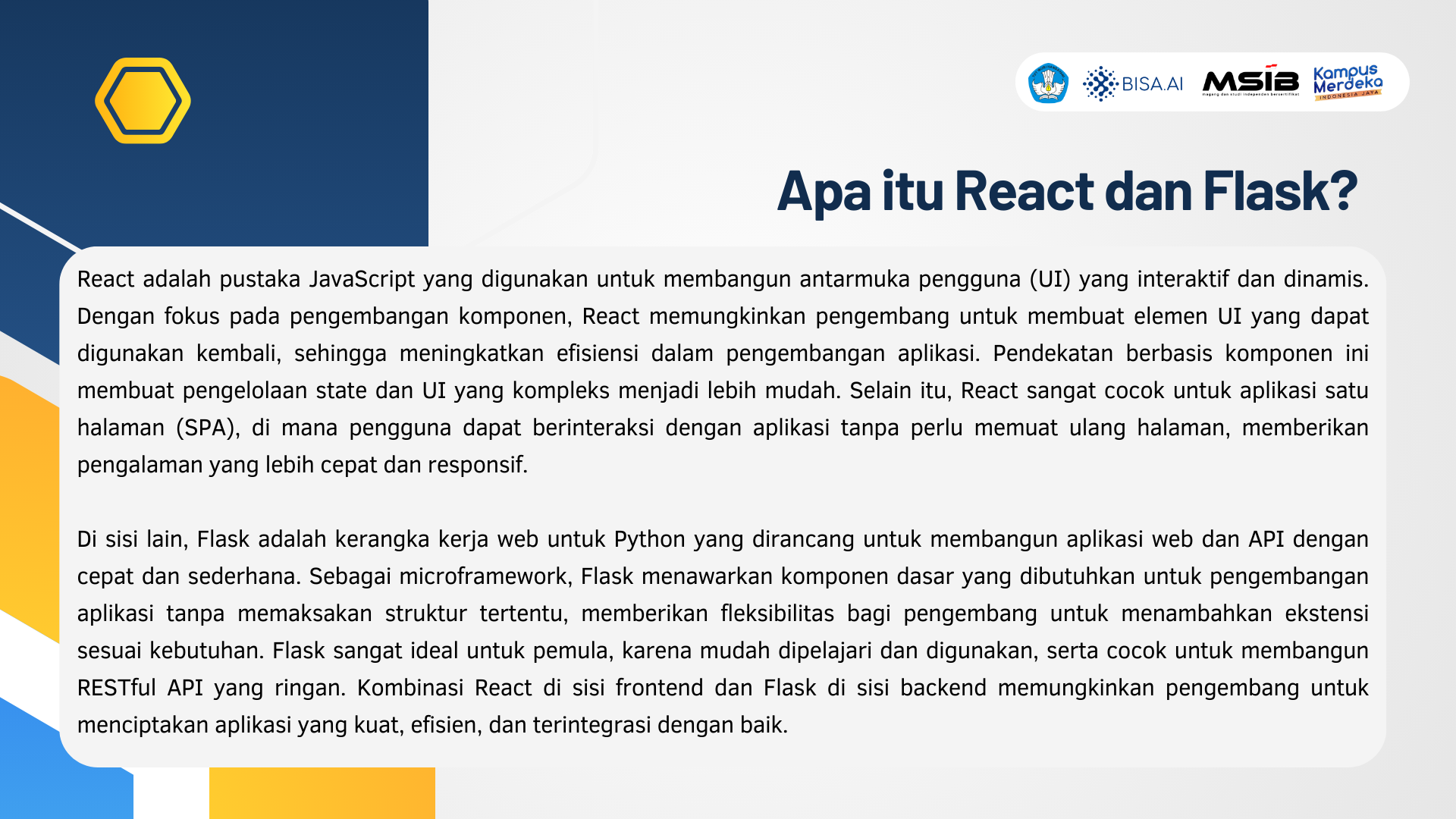 Portofolio Detail >> Fullstack development menggunakan react dan flask