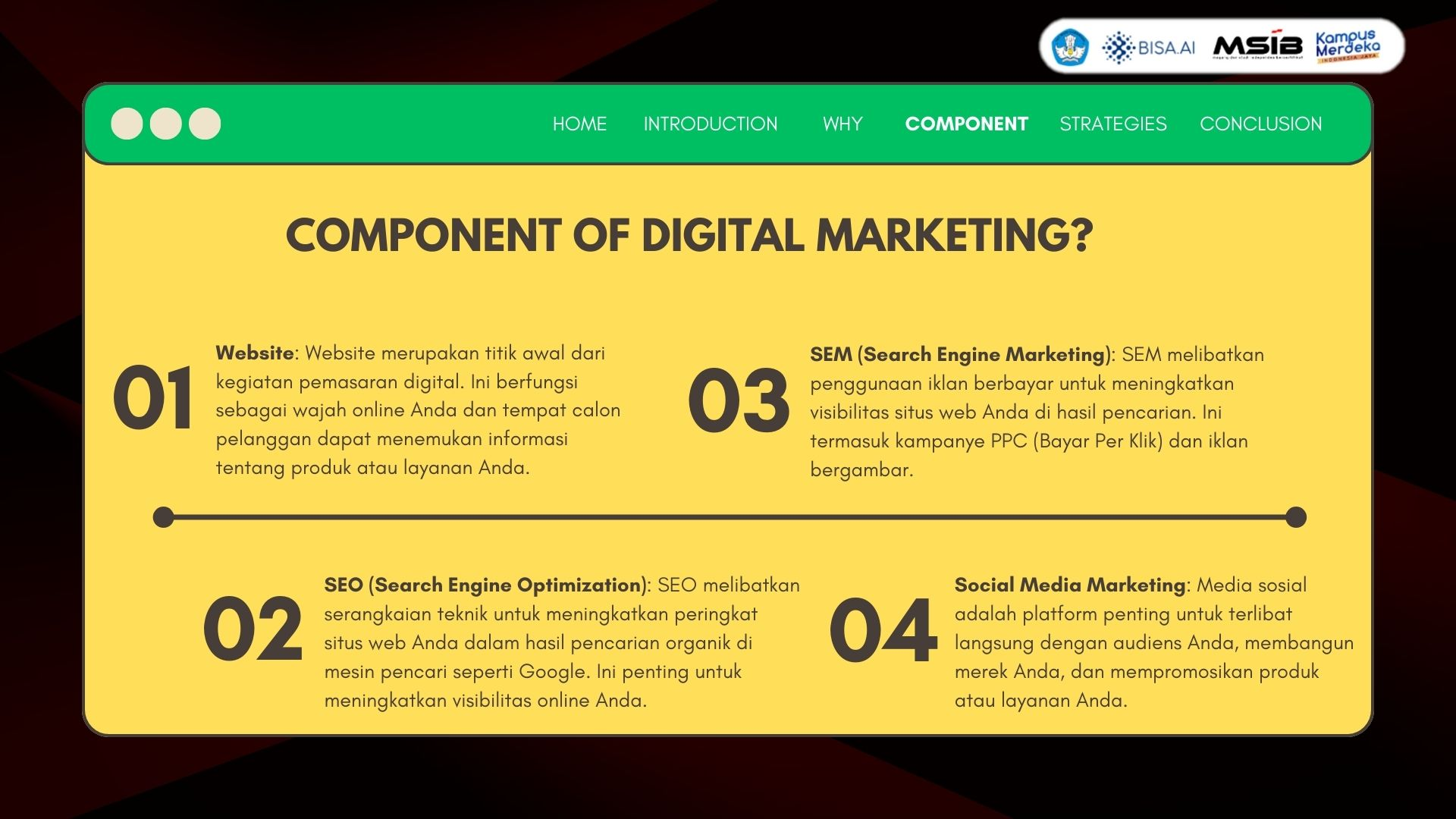 First slide
