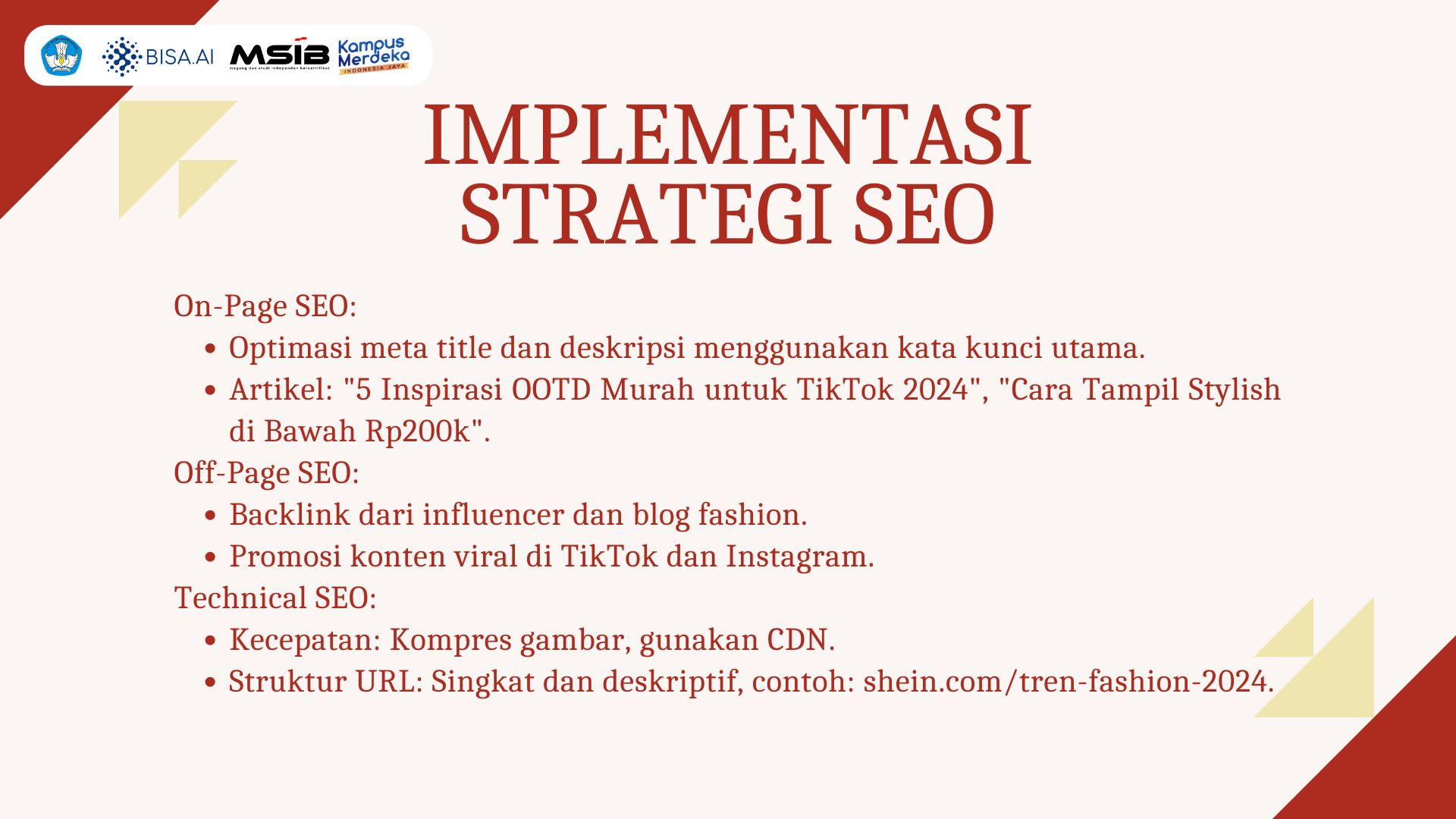First slide