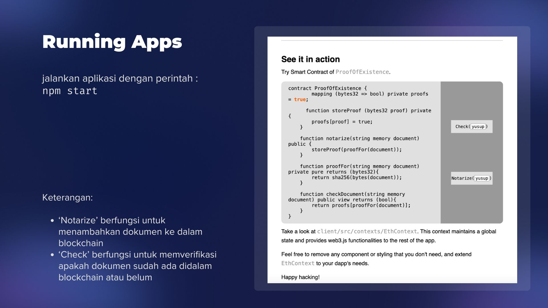 First slide
